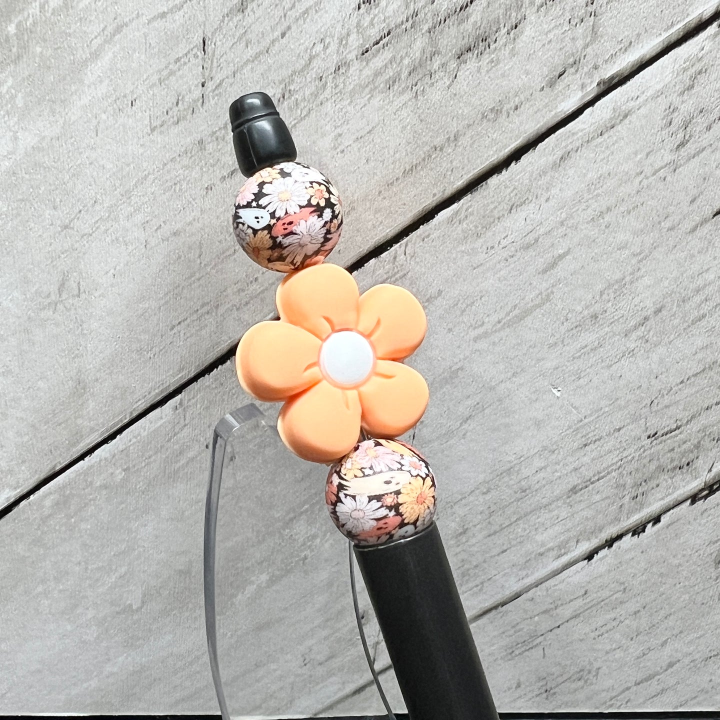 Orange Ghost Garden Plastic Pen